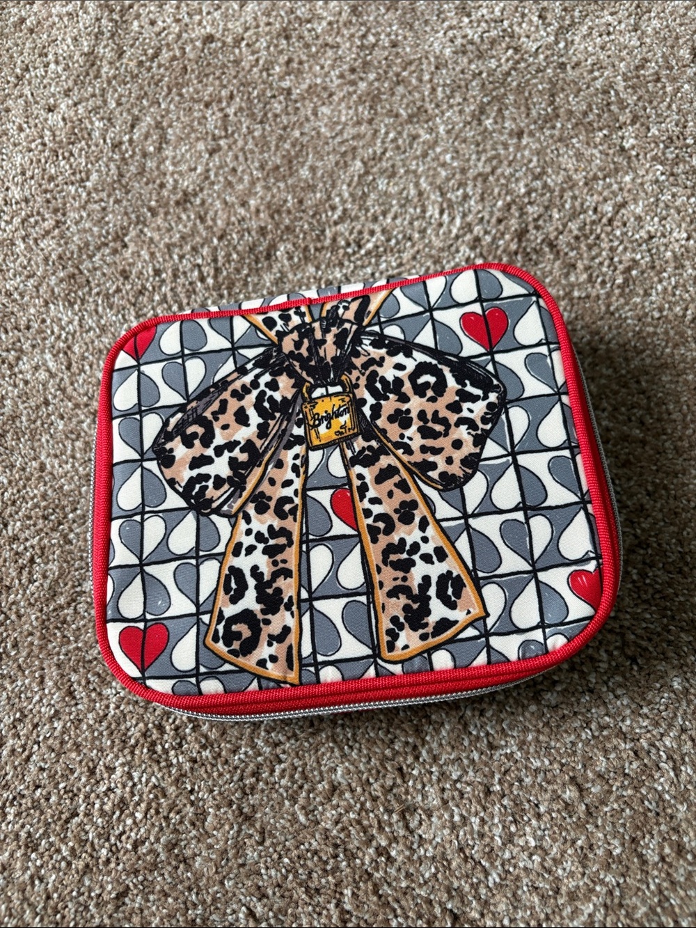 Brighton denim-look bandana butterfly mini backpack FREE jewelry case - Picture 10 of 14